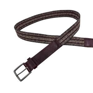 Lucky Brand Men's Woven Leather Belt
